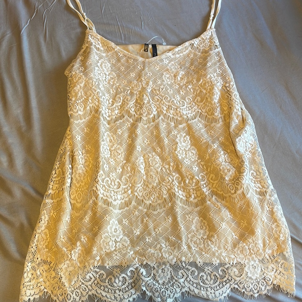 Lace tank top
